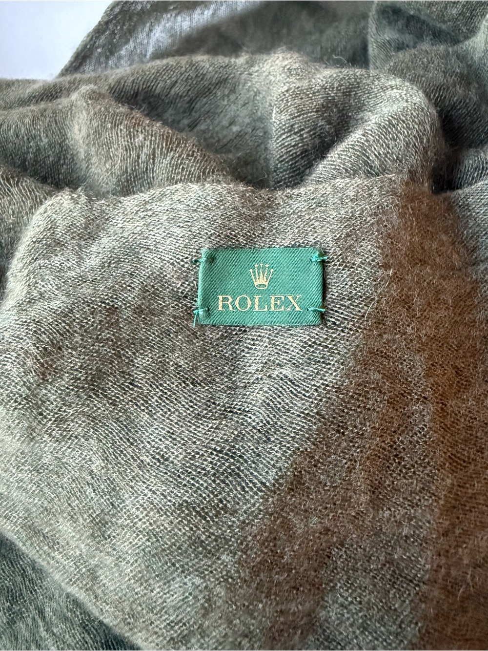 100% Cashmere Green Rolex Scarf